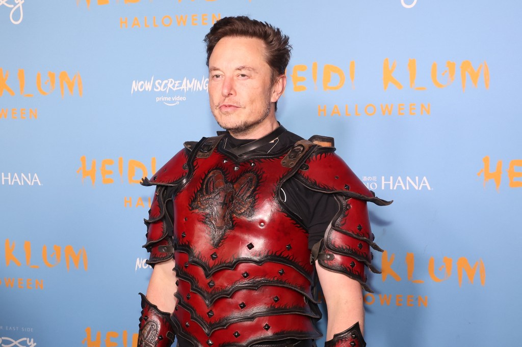 Elon Musk attends Heidi Klum's 2022 Hallowe'en Party at Sake No Hana at Moxy LES on October 31, 2022 in New York City. (Photo by Taylor Hill/Getty Images)