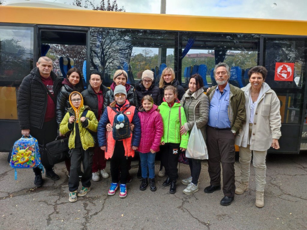 Evacuation of some blind orphans from war torn parts of Ukraine