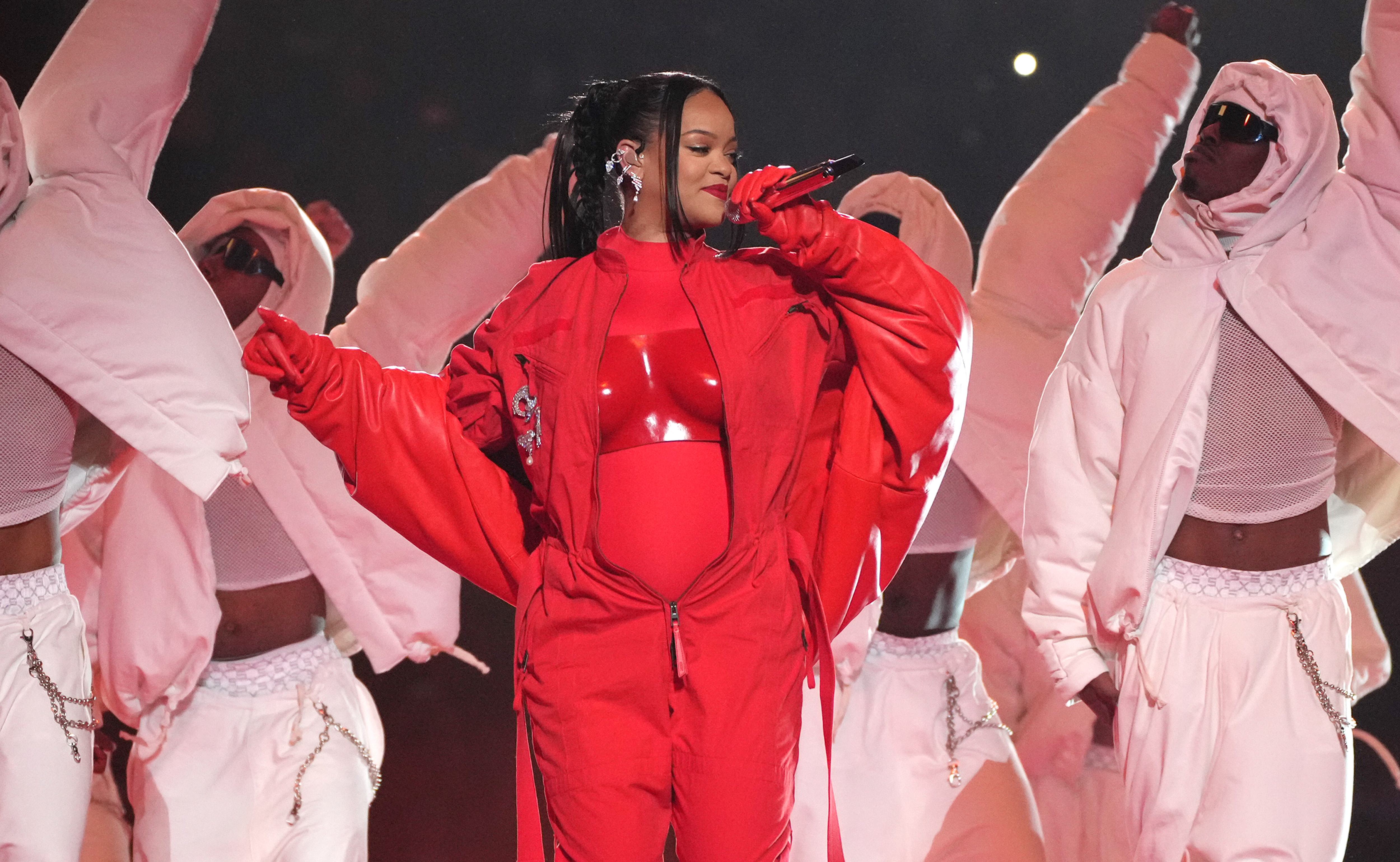 Rihanna Reapplied Her Fenty Makeup On Stage at the Super Bowl Halftime Show