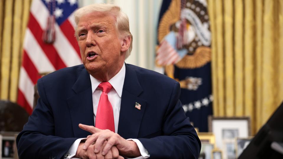 President Donald Trump did not deny there could be a recession this year under his leadership, telling Fox News there would be a “period of transition”