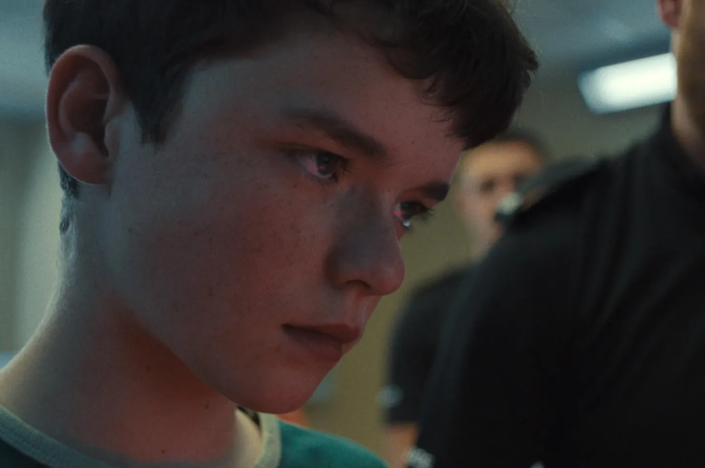 Adolescence. Owen Cooper as Jamie Miller in Adolescence. Cr. Courtesy of Netflix © 2024Courtesy of Netflix
